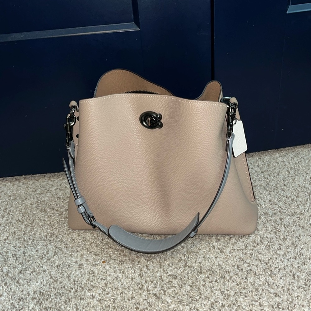 Coach Willow Colorblock Leather Shoulder Bag